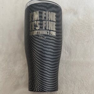 Black Patterned Tumbler by Piper Lou